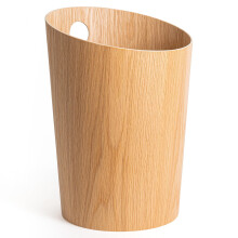 Kazai.? Design Paper Bin 'Bennet' | Unique Waste Paper Basket for Office, Bedroom, Children's Room, and More | Office Bin Made of Real Wood Veneer |