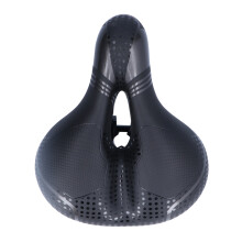 Fahrradsattel aus Memory-Schaum, weicher Gelschaum, atmungsaktiv, ergonomisches Design, stoßdämpfend, doppelte Stoßdämpfungskugel, kompatibel mit