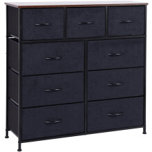 LYNCOHOME chest of drawers, Furniture Storage Chest Tower Unit for Bedroom, Hallway, Closet, Office Organization - Steel Frame, Wood Top, Easy to
