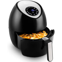Air Fryer, Uten Air Fryers Oven, 4.5L Oil Free Fryer with Detachable Basket, Timer and Fully Adjustable Temperature Control for Healthy Oil Free & Low
