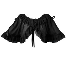 Châle Lolitas léger, châle de mode pour femme, châle de-Noir