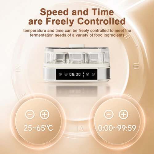 Yogurt Maker Automatic Fermentation Machine Adjustable Temperature And Time Control 9 Glass Jars Yogurt Dough Rice Wine 1