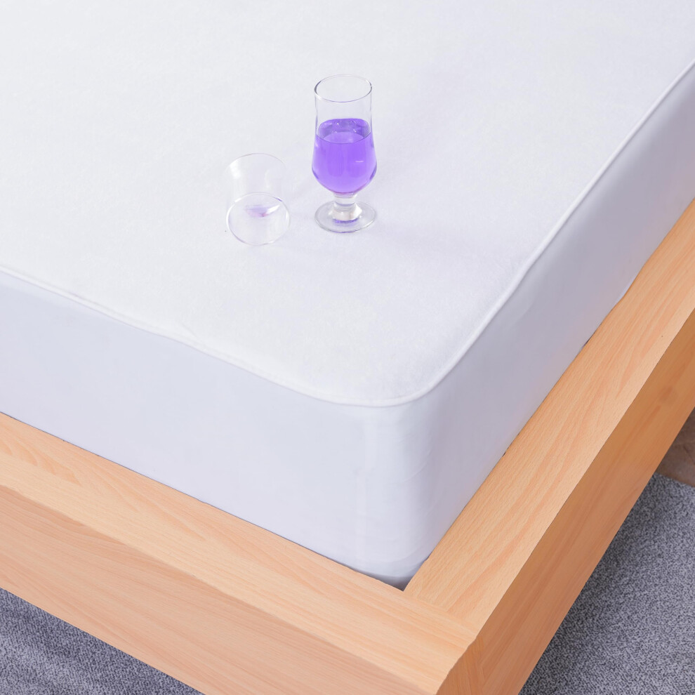 Bamboo Waterproof Mattress Protector King Size - 40Cm Deep Pocket - Hypoallergenic, Terry Bamboo Fabric - King Size Mattress Protectors - Sheet Story
