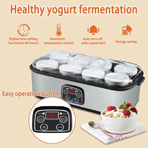 Automatic Yogurt Maker With LCD Display Multifunctional Model For Weekend Brunches And Quick Snacks 1
