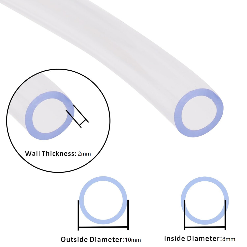 Clear Vinyl Tubing For Fluid Transfer, Food Grade Flexible Plastic Pipe With Smooth Interior And Chemical Resistant Properties, Non Toxic Bpa Free 9128293262361