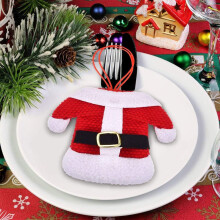 Bestekhouders voor kerstservies, tafeldecoratie voor kerstfeesten, creatief en schattig ontwerp, herbruikbaar.