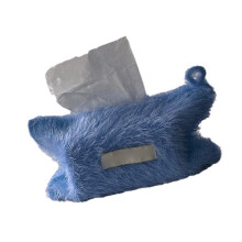 Tissue Bag Tissue Dispenser Colorful Paper Towel Organizer-Blue