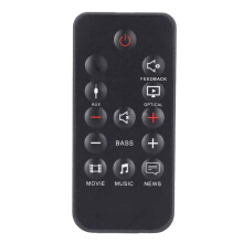 Télécommande pour barre de son, alternative de haute qualité et confortable pour votre barre de son home cinéma, aucune programmation requise,
