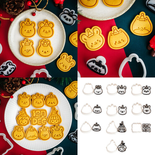 Cookie Molds Baking Pastrys Molds Christmas Biscuit-panda 2