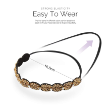 Elegante Haarverzierung, stilvolles Haarband mit dekorativen Kristallverzierungen, bequemes Gummiband für universelle Frisurkompatibilität (5