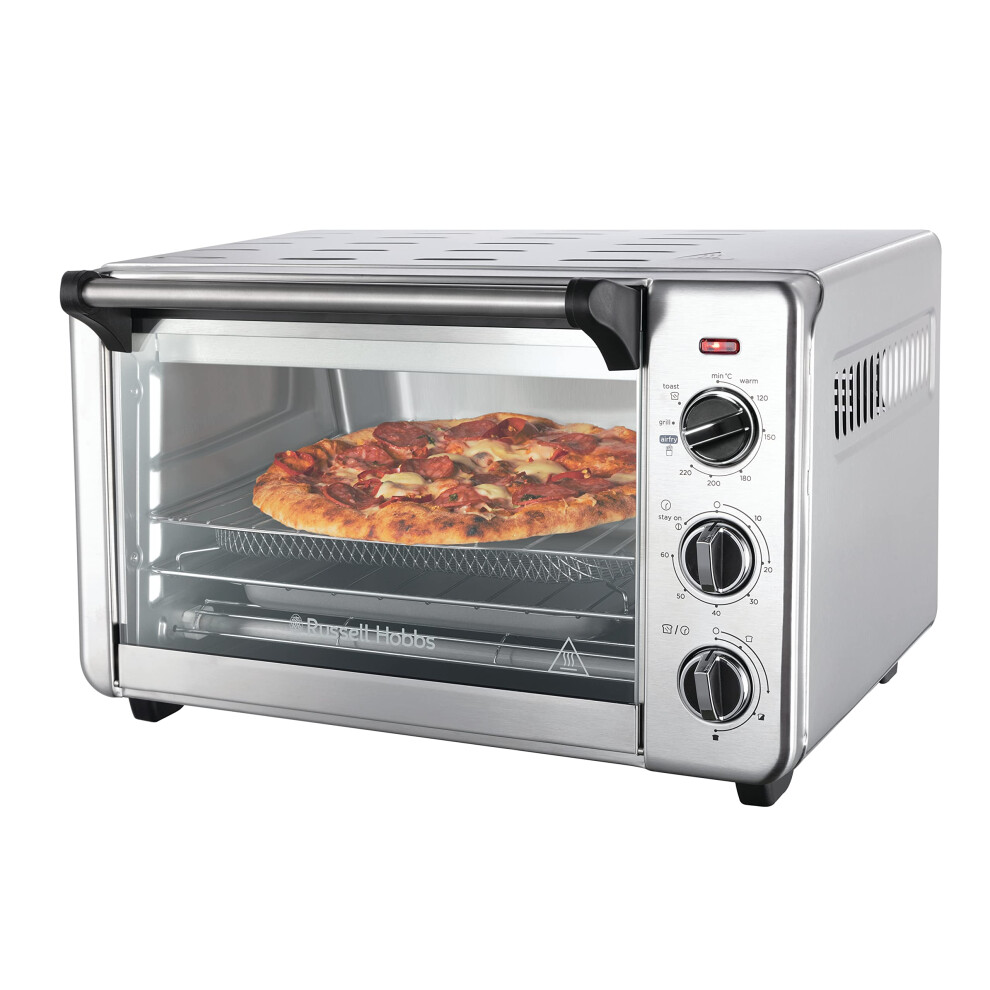 Russell Hobbs 20L Oven 5-In-1 Rapid Hot Air Fryer, Mini Oven, Grill, Toaster, Warming Function, Timer, Energy Saving, Pizza Diameter 30Cm, Incs.