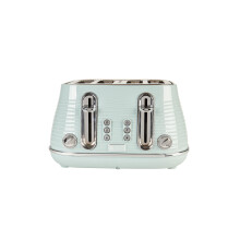 Haden Devon Eucalyptus 4 Slice Toaster - 6 Browning Settings, 4 Slice Toaster with Wide Slots, Toaster 4 Slice with Defrost, Reheat And Cancel
