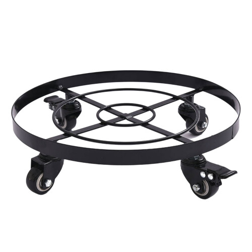 Plant Pots Stand with Locking Wheels for Secure Positioning-S