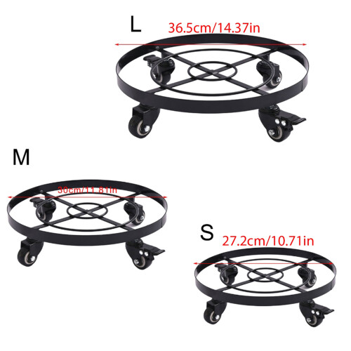 Plant Pots Stand with Locking Wheels for Secure Positioning-S 1