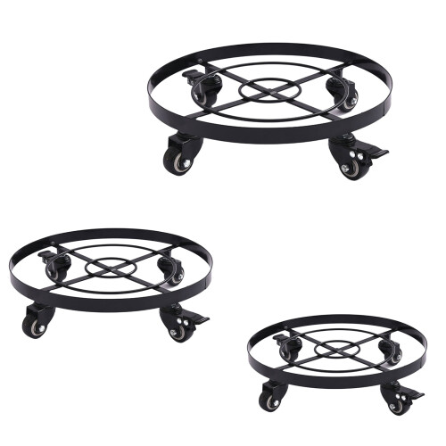 Plant Pots Stand with Locking Wheels for Secure Positioning-S 2