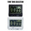 Countdowns Clock Kitchen Timer With Magnetic Back And-Black 5