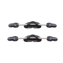 SteelFin Scuba Diving Fins 2Piece Set Model Freedom Stainless Shoelace Black XL