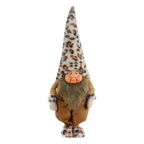 Unique Home Decorative Plush Dwarf Gnomes-leopard print stance