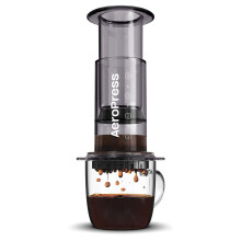 AeroPress Clear Coffee Press ? 3 In 1 Brew Method Combines French Press, Pourover, Espresso, Full Bodied Coffee Without Grit or Bitterness, Small