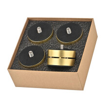 AntiVibration Rubber Mat For Speakers, Steel Spike Cushions, Speaker Isolation Pad, Large Size