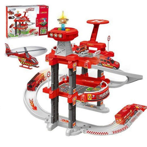 Interactive Sound & Light Parking Garage Play Set for Kids