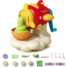 27-Piece Kids Clay Toy Set: Airplane Noodles Maker, Modeling Molds, Playdough Shaper, Creative Pretend Play Kitchen Toy