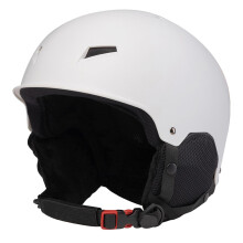 Snowboard Protective Helmet Adjustable ShockAbsorbing White Size L Men and Women Glasses Clip for Snow Athletes