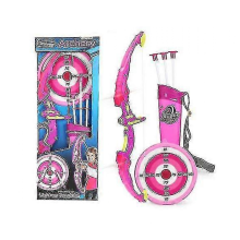 Pink 2023 Kinderbogen-Set mit Saugnapf-Pfeilen, Spielzeug für Jungen & Mädchen 4-8 Jahre