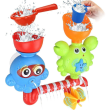 Giocattoli da bagno Heytea per bambini 1-4 anni, Cascata da riempire con gira e scorrono, Idee regalo compleanno non tossiche e colorate