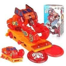 07 Original Box 6-Piece Wild Cars Burst Speed Deformation Capture Wafer 360 Action Figures Toys