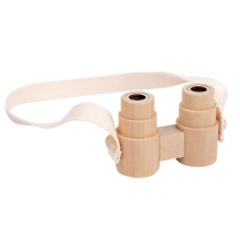 Wooden Binocular Magnifying Lens Toy for Kids Ages 3-12, Boys Birthday Gifts