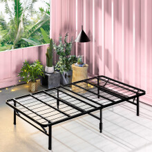Zinus SmartBase Zero Assembly Bed Frame - Single 90x190cm - 35cm Height - Metal Bed Frame - Foldable Bed - For Adults, Kids, Teenagers - Easy Assembly