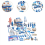 Set Giocattoli Dottore Bambini 3-5 Anni, Blu e Rosa, 28x22,5x17 cm 3