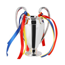 Fußballtrophäen-Repliken, glatte und glänzende Oberfläche, Mini-Replika der UEFA Champions League-Trophäe mit mehrfach galvanisierter
