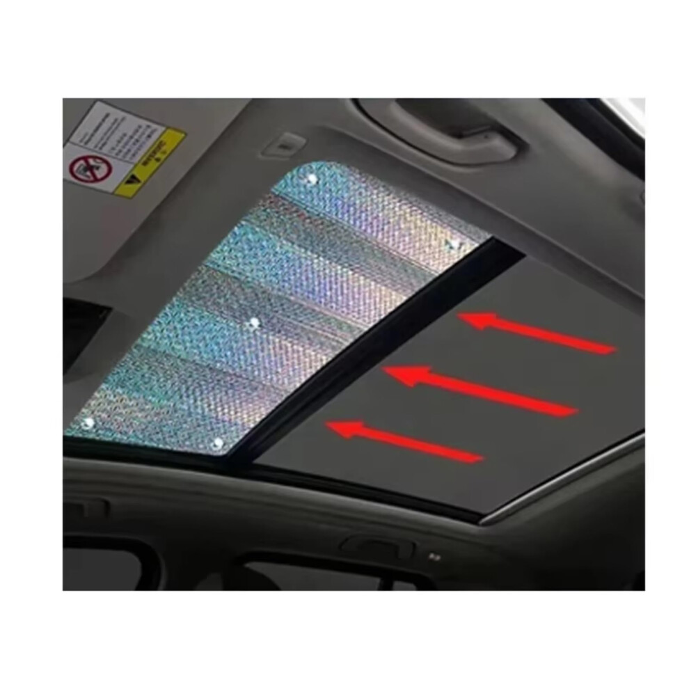 Car Sunshade For Zeekr 001 20212024 Skylight And Windshield Uv Protection Heat Reduction Black/Silver 9365049281263