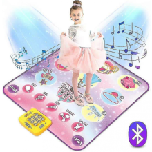 Lila Tanzmatte mit Bluetooth, 9 Spielmodi & Doppelpack für Kinder 3-12 Jahre