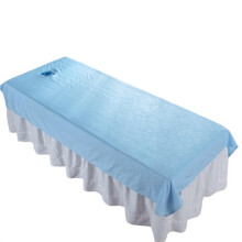 Massage Bed Cover Rose Pattern Waterproof Washable Breathable Flat Bed Sheet With Hole Spa Clubhouse Model 05