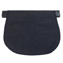 Comfortabele zwangerschapstailleverlenger met knop,-zwarte deni