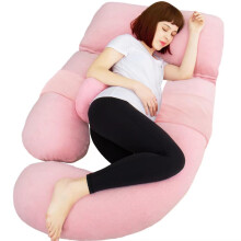 AS AWESLING 60in Full Body Pillow | Nursing, Maternity and Pregnancy Body Pillow | Extra Large U Shape Pillows and Lounger with Detachable Side,