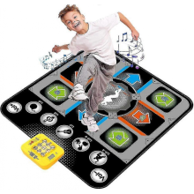BlackDance Mat, Tanzspielzeug für Kinder 3-12 Jahre, kabellose Bluetooth-Tanzmatte mit 9 Spielmodi, Doppelpack & Mikrofon