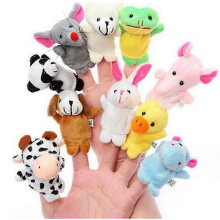 Rubber Animal Bath Finger Puppets for Toddlers, Kids Stocking Stuffers, Party Goodie Bag Fillers
