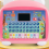 Pink LED Screen English Learning Machine, Multifunctional Language Reading Pad for Kids 2