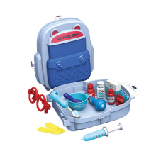 Multicolor 20x21x9.5cm Educational Role Play Toy Set with Portable Bag, Kids Pretend Play House Gift for Boys Girls