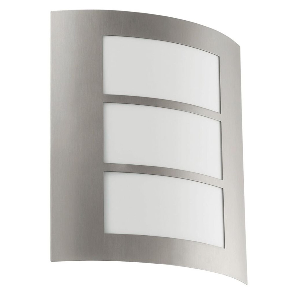 Eglo 88139 E27 Stainless Steel Outdoor Wall City Light