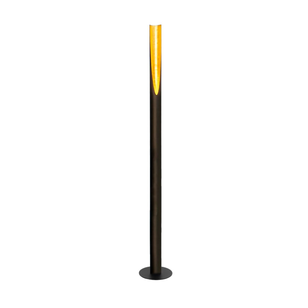 Eglo Barbotto 1-Flame Floor Lamp, Steel Rod And Colours, Gu10 Socket, Incl. Foot Switch Light/Black/Gold
