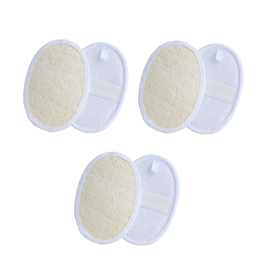 Natural Exfoliation Essentials, Organic Loofah Sponges for Body Scrubbing, Promotes Blood Circulation and Cellular Regeneration, Suitable for All Skin