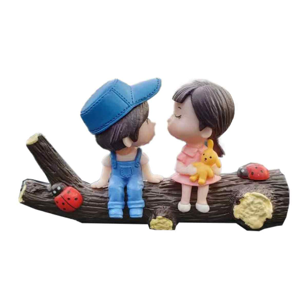 Cute Cartoon Couples Action, Cute Couple Car Interior Ornament With Balloon Theme, Durable Materials Dashboard Decorations For Creating Romantic Atmos 9441426390169