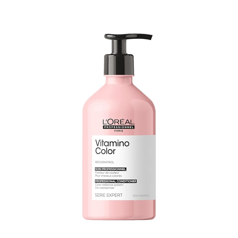 LâOrã©Al Paris L?Or?Al Professionnel Conditioner, With Resveratrol For Coloured Hair, Serie Expert Vitamino Colour, 500 Ml