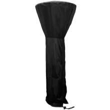 Patio Heater Cover Waterproof Dustproof 210D Oxford Cloth with Zipper for Outdoor Garden