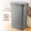 Tower Tower T838005G Sensor Bin with Retainer Ring, Battery-Operated, 50L, Grey 4